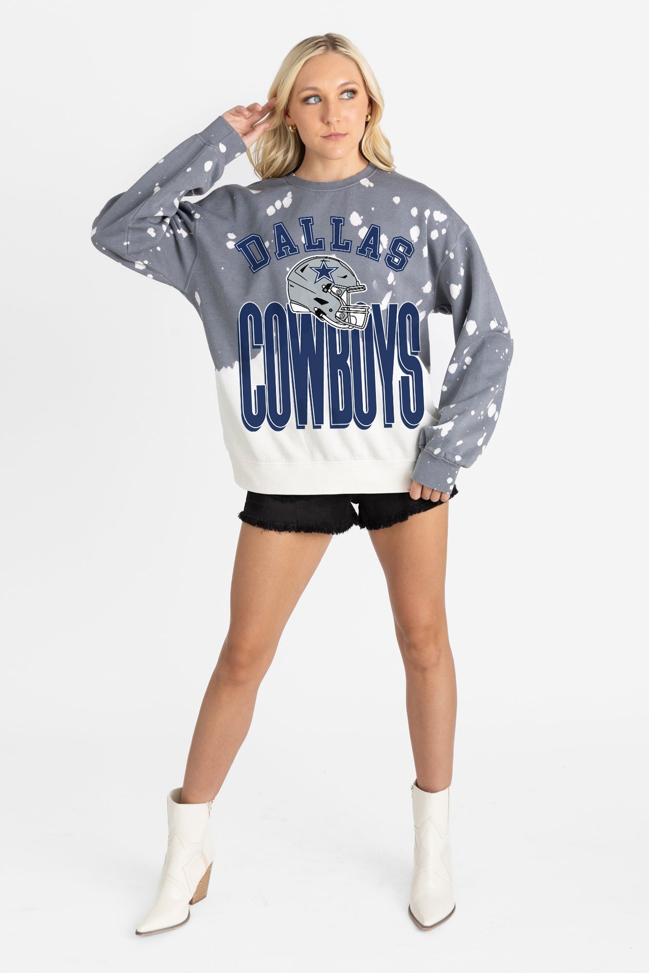 DALLAS COWBOYS ARCH RIVALS LONG-SLEEVE FRENCH TERRY PULLOVER
