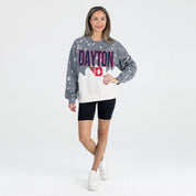 DAYTON FLYERS CASUAL FAN LONG-SLEEVE FRENCH TERRY PULLOVER
