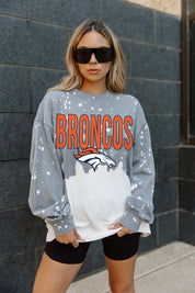 DENVER BRONCOS CASUAL FAN LONG-SLEEVE FRENCH TERRY PULLOVER