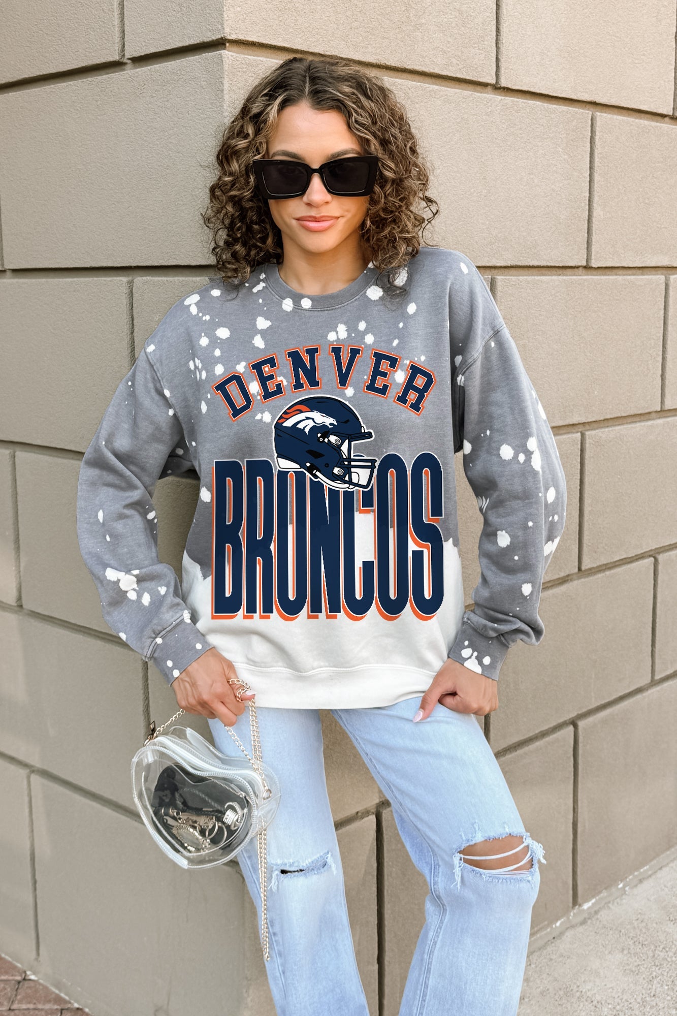 DENVER BRONCOS ARCH RIVALS LONG-SLEEVE FRENCH TERRY PULLOVER