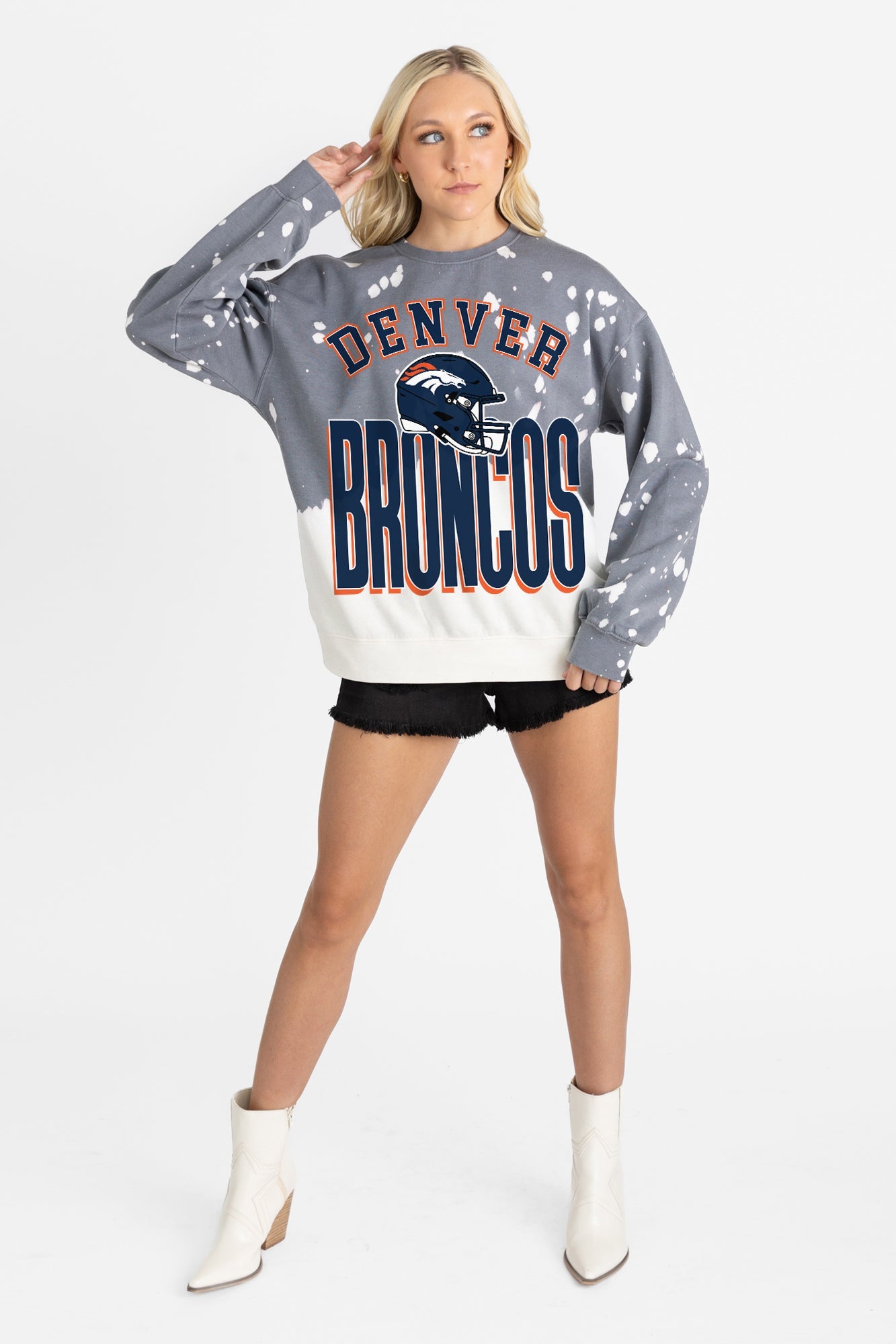 DENVER BRONCOS ARCH RIVALS LONG-SLEEVE FRENCH TERRY PULLOVER