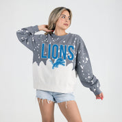 DETROIT LIONS CASUAL FAN LONG-SLEEVE FRENCH TERRY PULLOVER