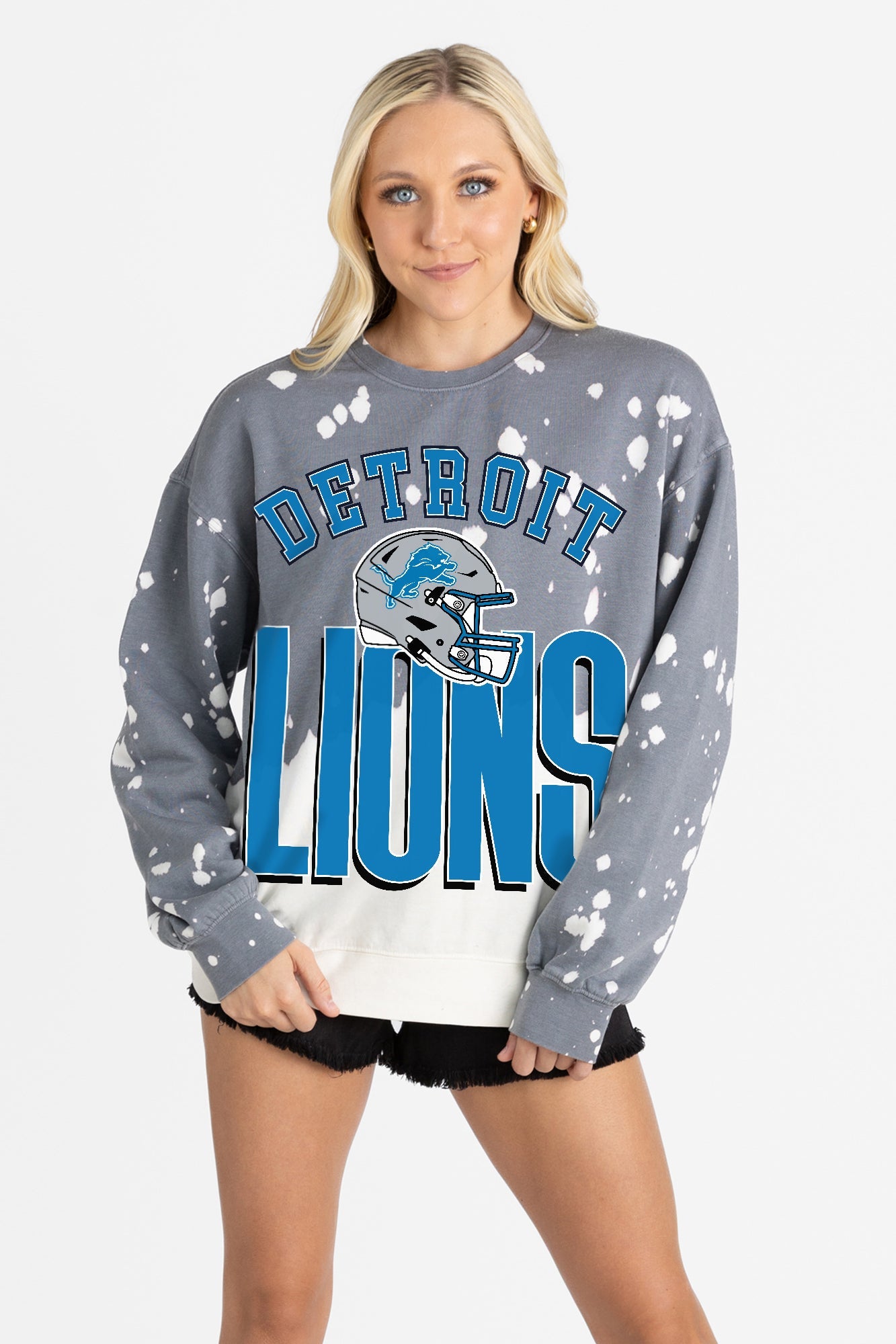 DETROIT LIONS ARCH RIVALS LONG-SLEEVE FRENCH TERRY PULLOVER