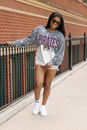 EAST CAROLINA PIRATES CASUAL FAN LONG-SLEEVE FRENCH TERRY PULLOVER