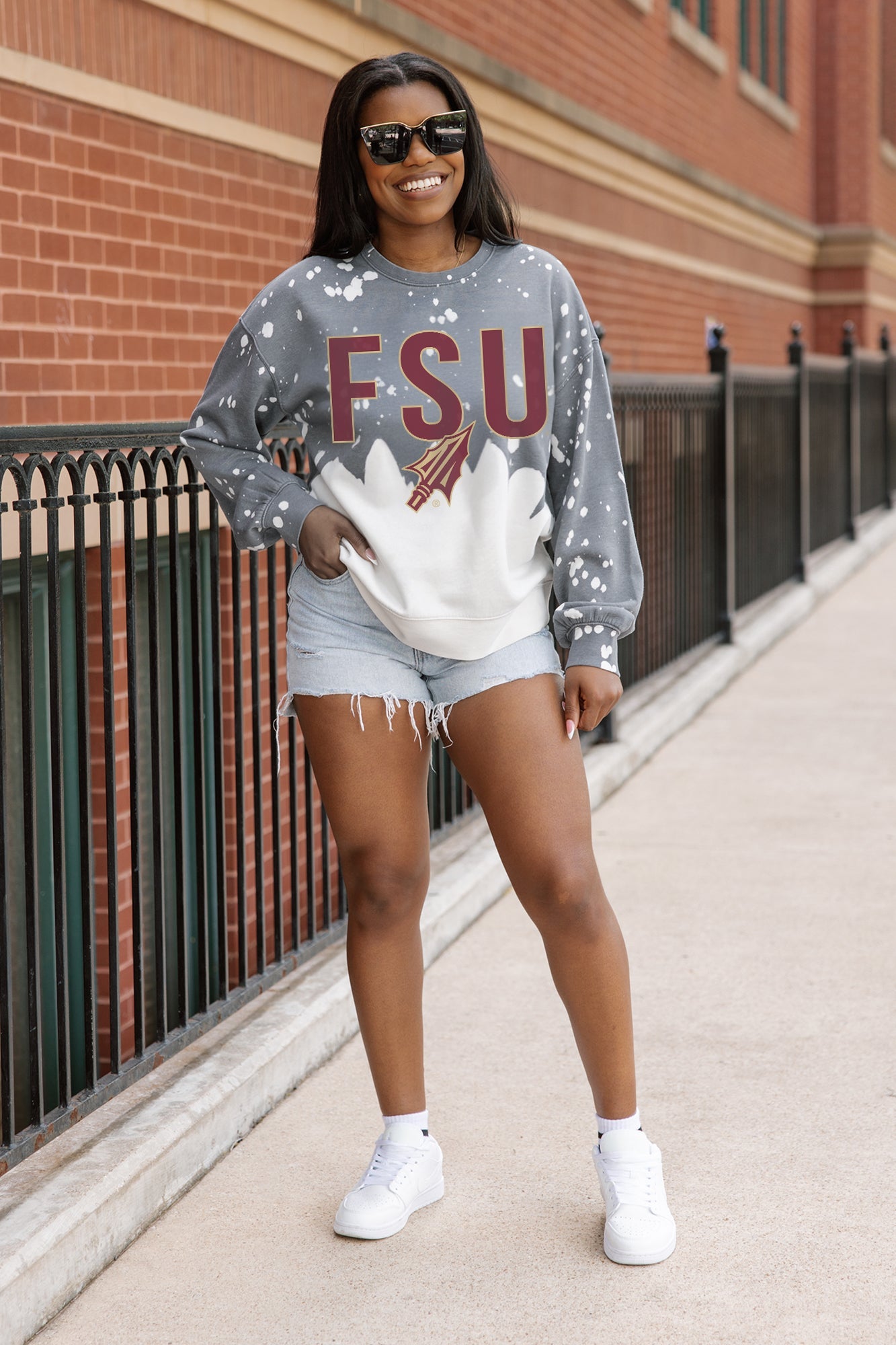 FLORIDA STATE SEMINOLES CASUAL FAN LONG-SLEEVE FRENCH TERRY PULLOVER