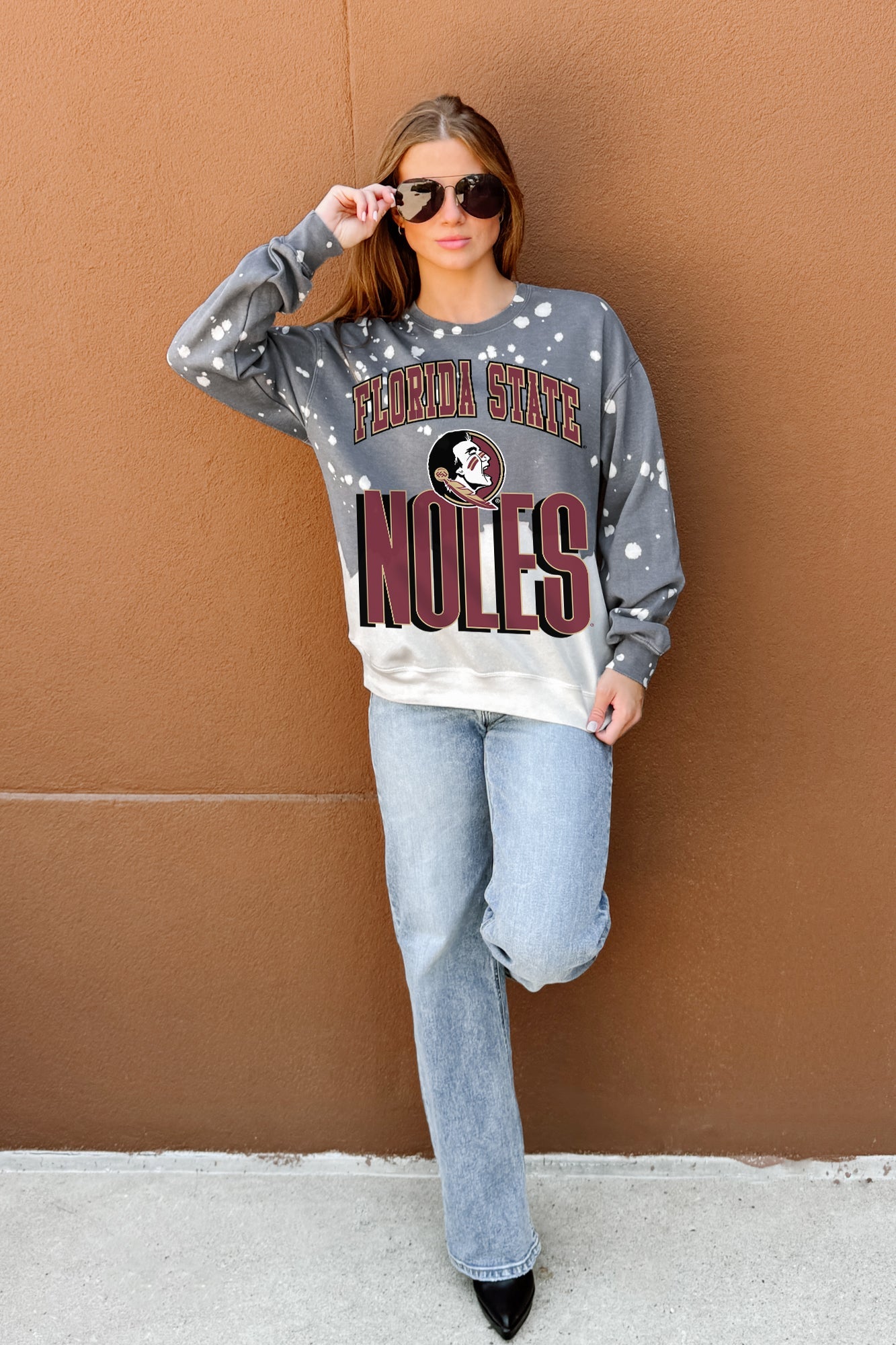 FLORIDA STATE SEMINOLES ARCH RIVALS LONG-SLEEVE FRENCH TERRY PULLOVER