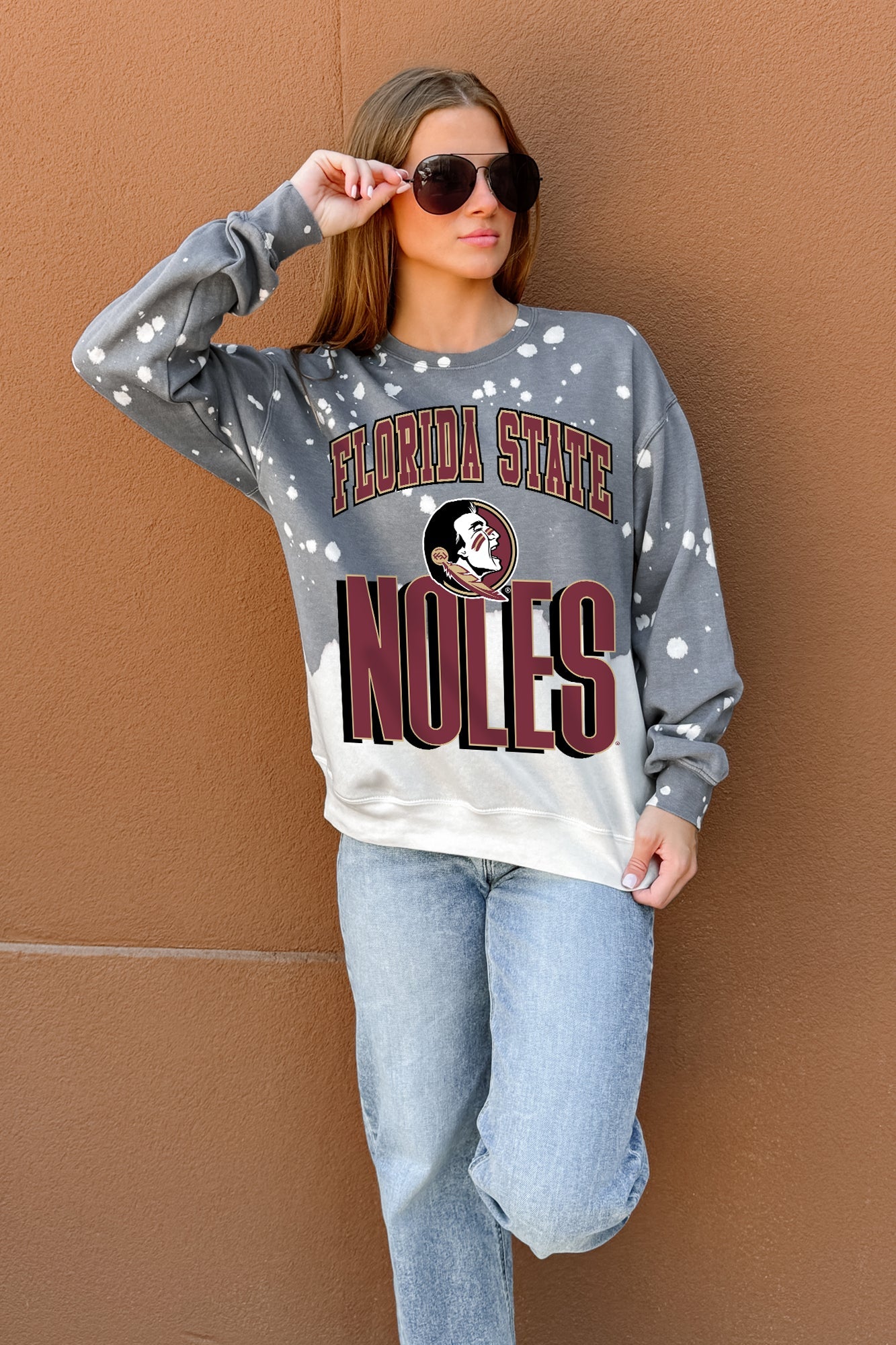 FLORIDA STATE SEMINOLES ARCH RIVALS LONG-SLEEVE FRENCH TERRY PULLOVER