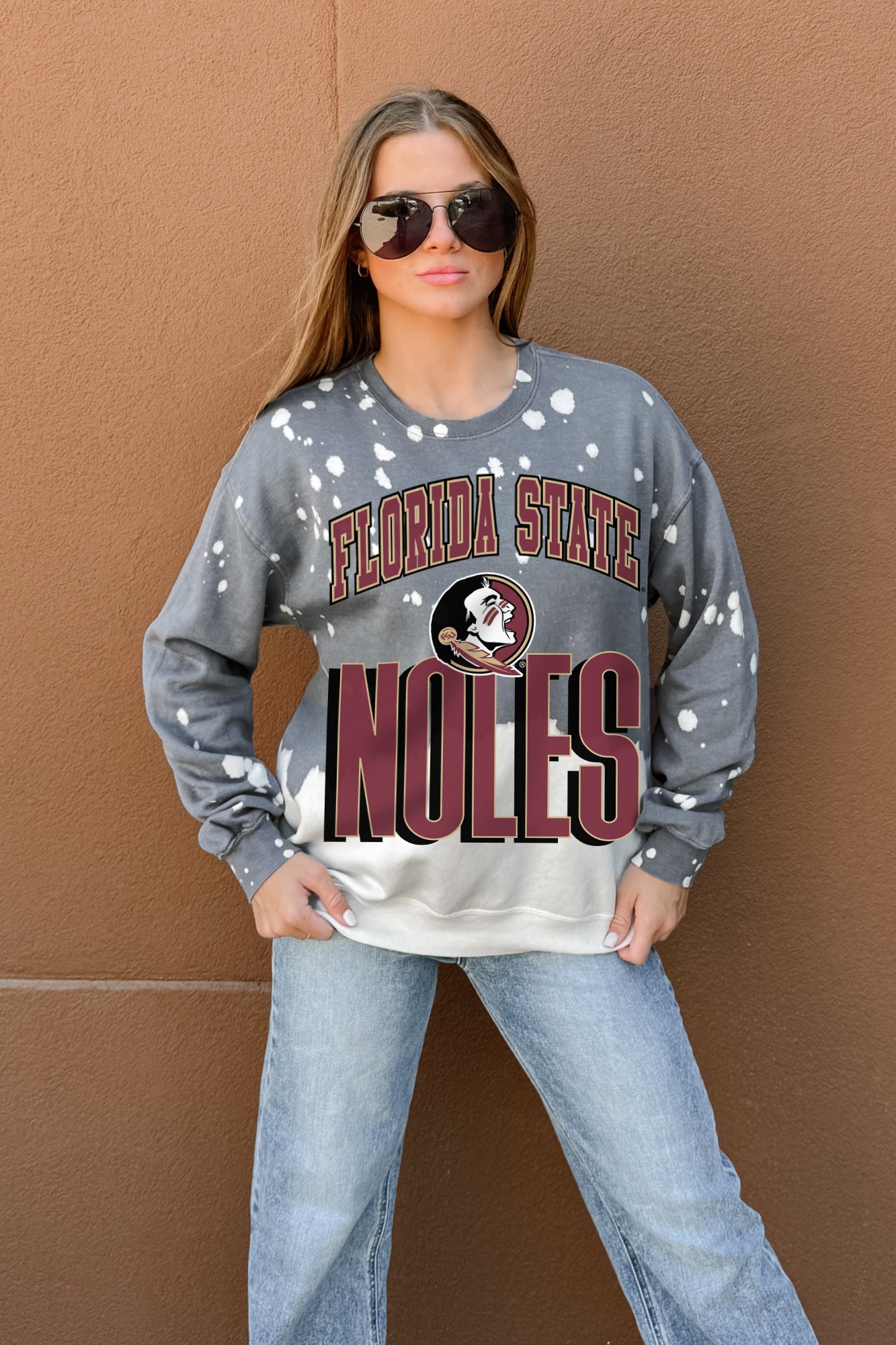 FLORIDA STATE SEMINOLES ARCH RIVALS LONG-SLEEVE FRENCH TERRY PULLOVER