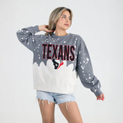 HOUSTON TEXANS CASUAL FAN LONG-SLEEVE FRENCH TERRY PULLOVER