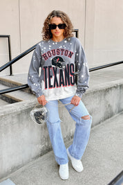 HOUSTON TEXANS ARCH RIVALS LONG-SLEEVE FRENCH TERRY PULLOVER