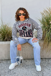 HOUSTON TEXANS ARCH RIVALS LONG-SLEEVE FRENCH TERRY PULLOVER
