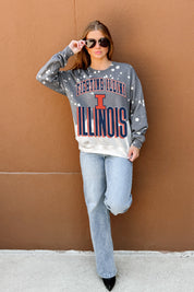 ILLINOIS FIGHTING ILLINI ARCH RIVALS LONG-SLEEVE FRENCH TERRY PULLOVER