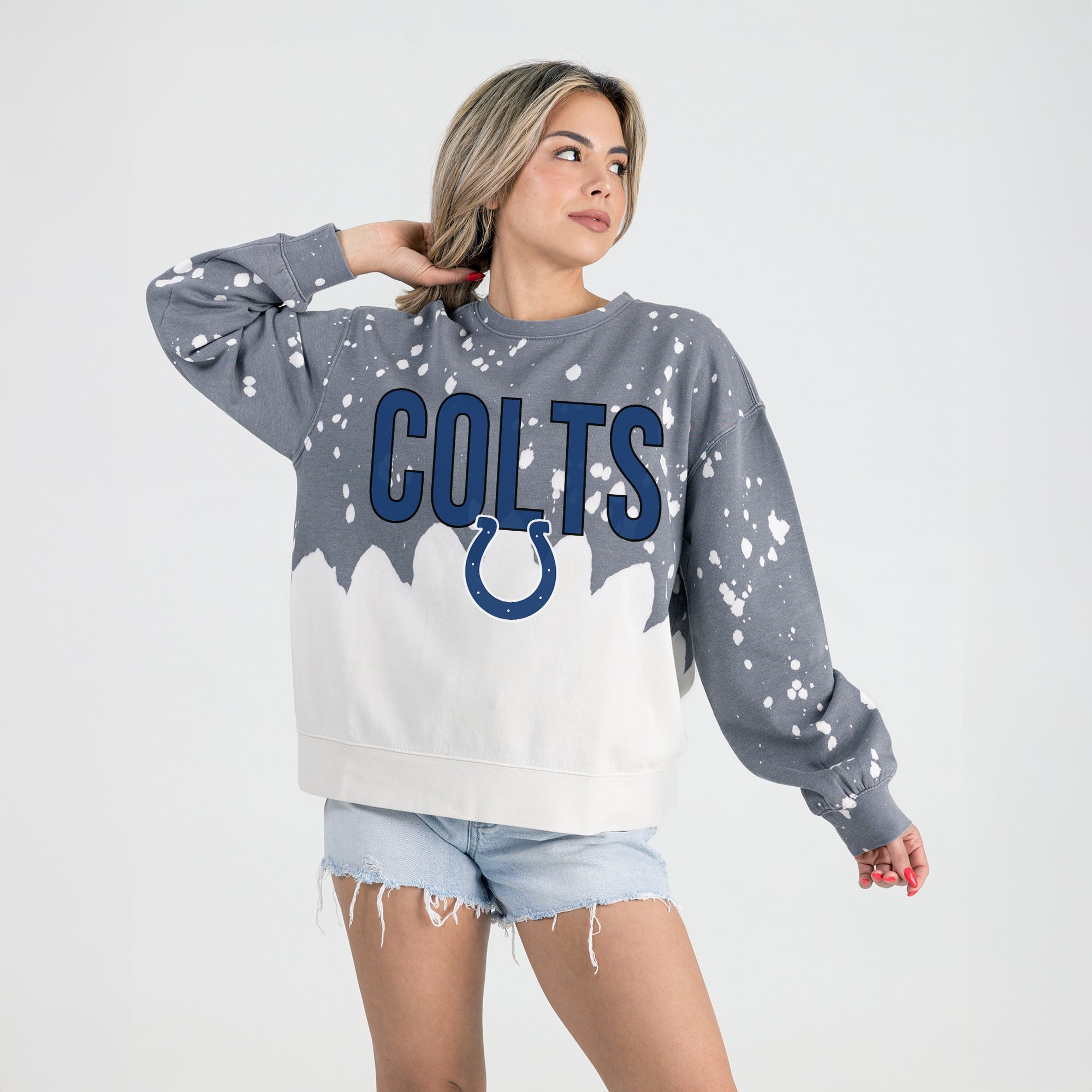 INDIANAPOLIS COLTS CASUAL FAN LONG-SLEEVE FRENCH TERRY PULLOVER