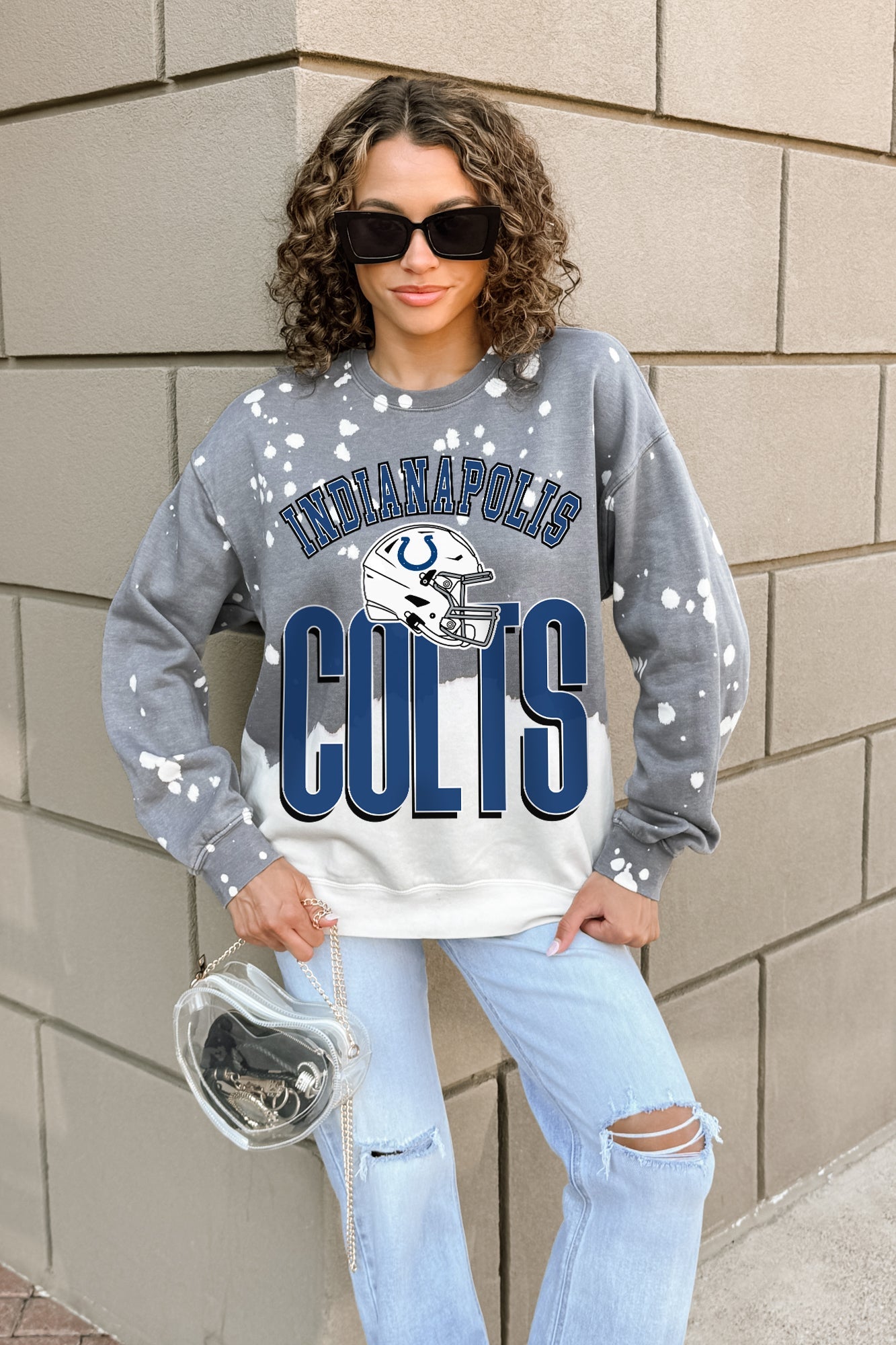 INDIANAPOLIS COLTS ARCH RIVALS LONG-SLEEVE FRENCH TERRY PULLOVER