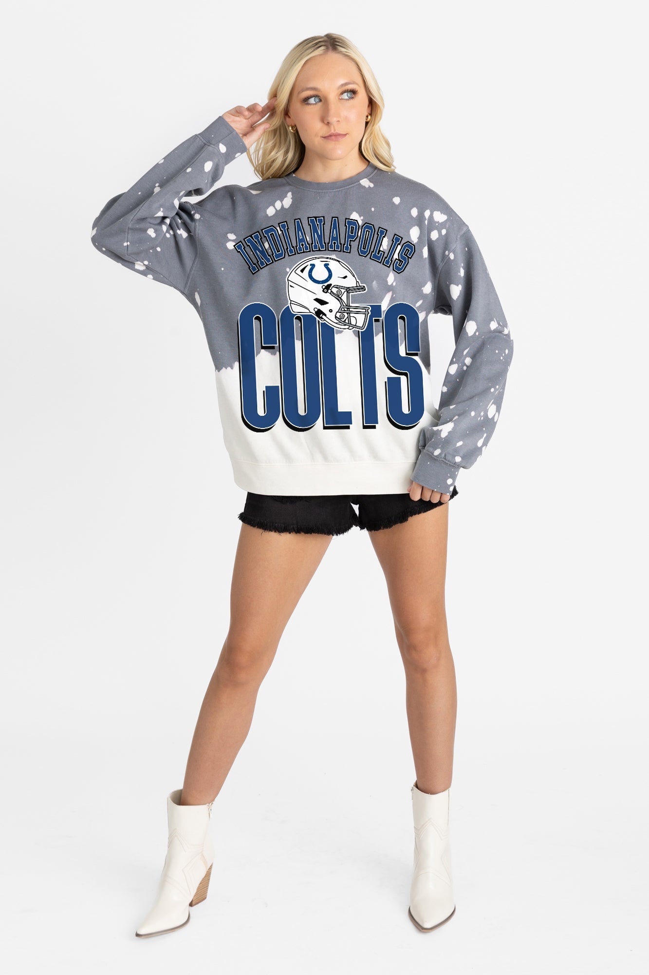 INDIANAPOLIS COLTS ARCH RIVALS LONG-SLEEVE FRENCH TERRY PULLOVER