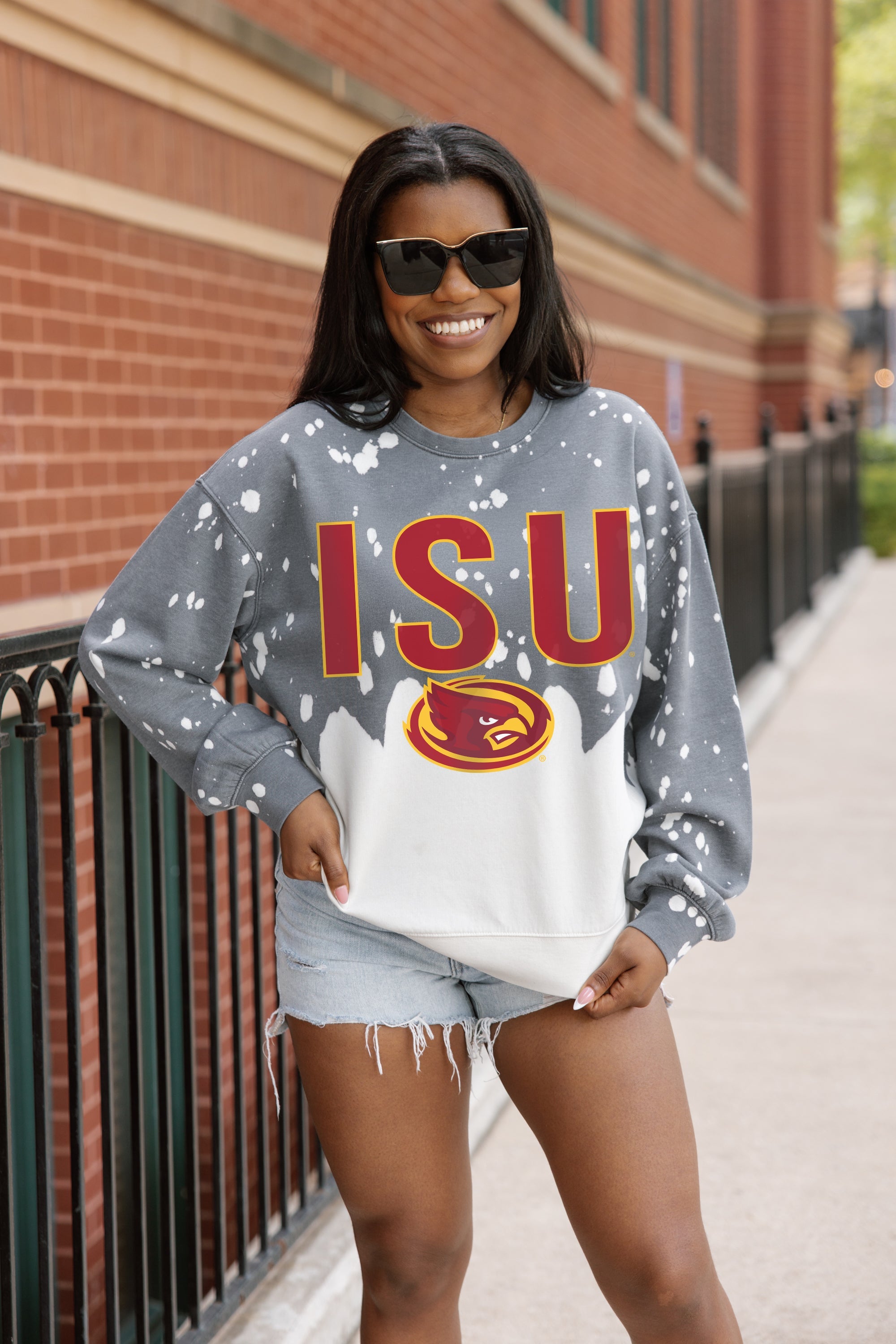 IOWA STATE CYCLONES CASUAL FAN LONG-SLEEVE FRENCH TERRY PULLOVER