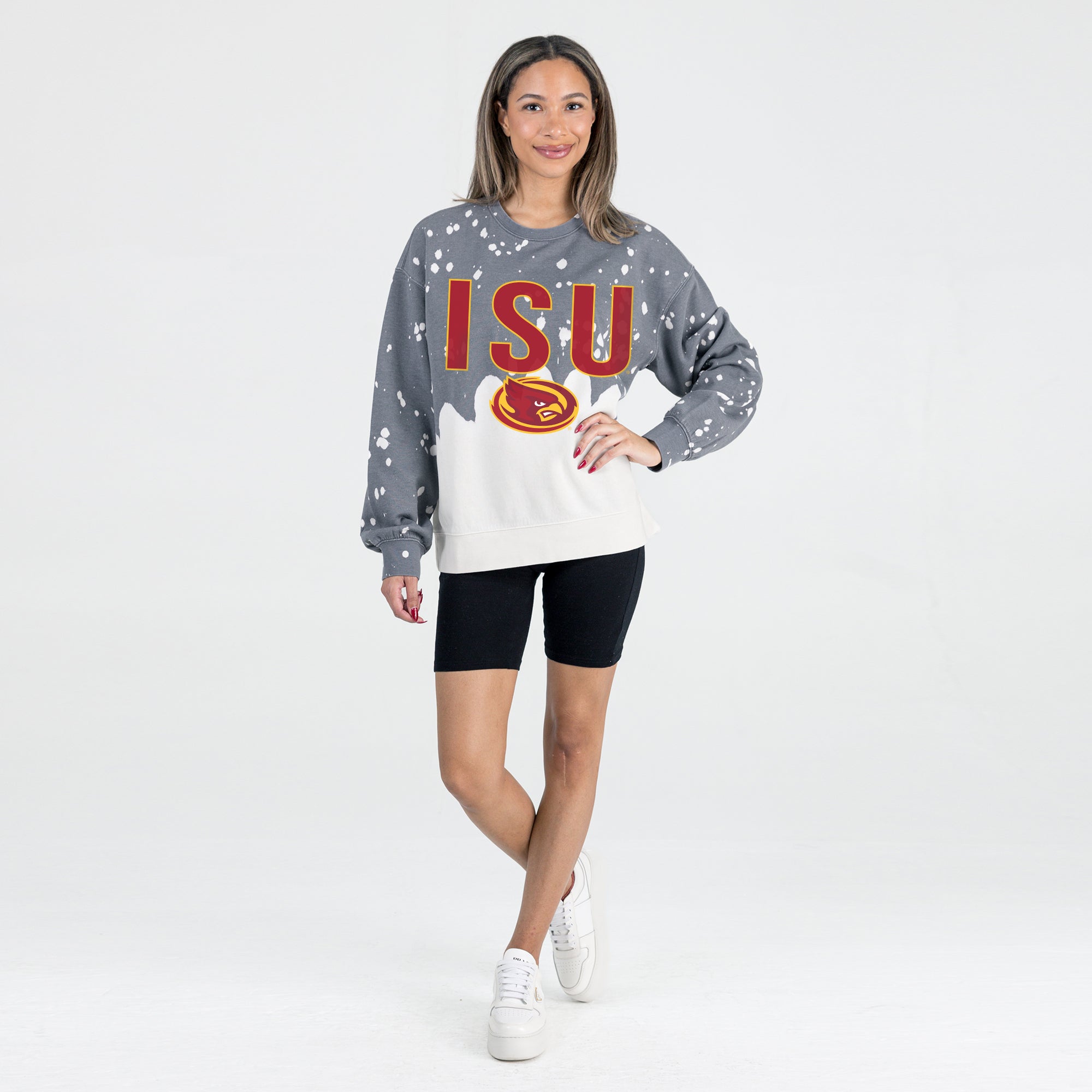 IOWA STATE CYCLONES CASUAL FAN LONG-SLEEVE FRENCH TERRY PULLOVER