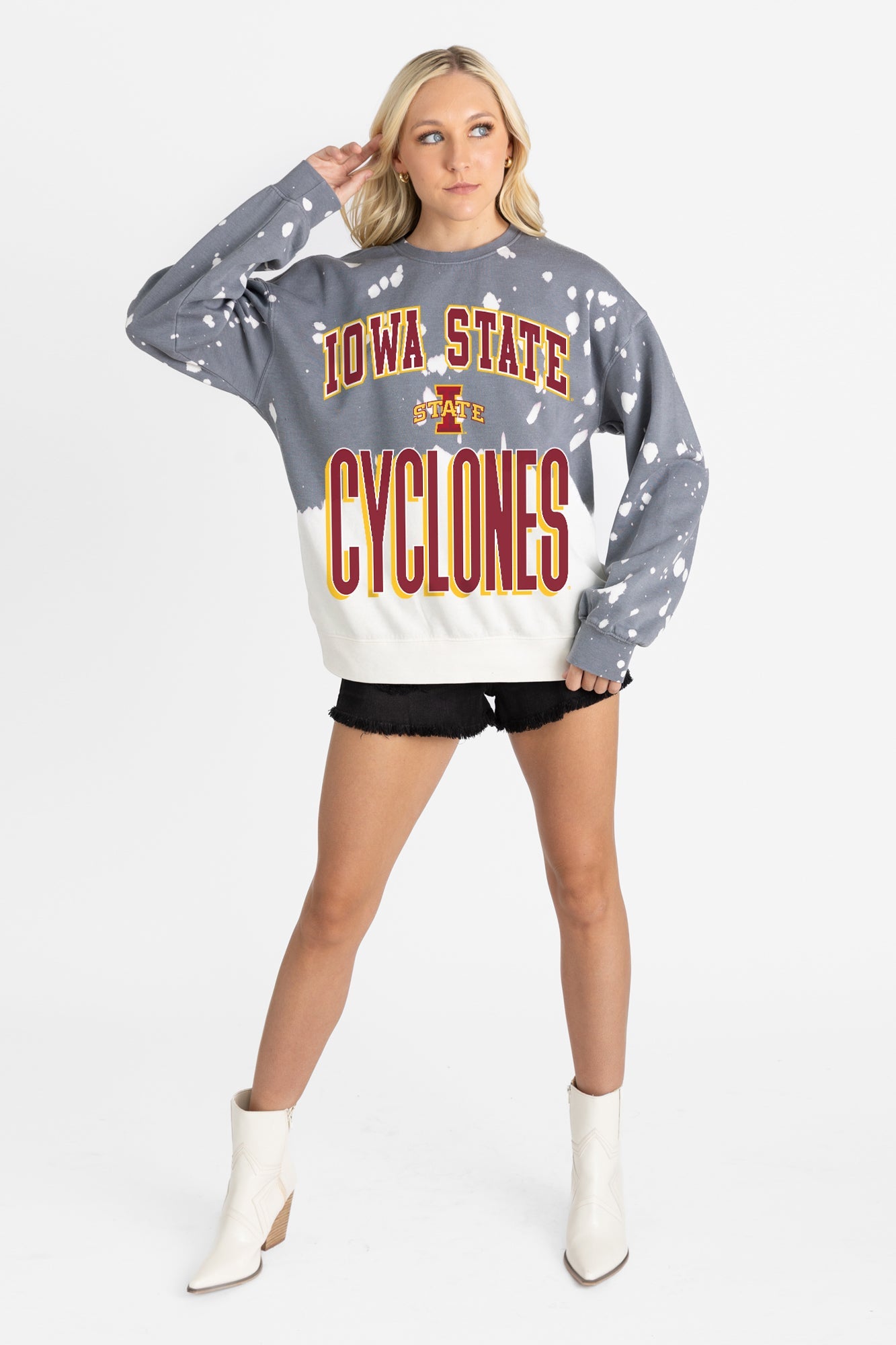 IOWA STATE CYCLONES ARCH RIVALS LONG-SLEEVE FRENCH TERRY PULLOVER