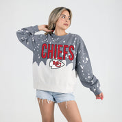 KANSAS CITY CHIEFS CASUAL FAN LONG-SLEEVE FRENCH TERRY PULLOVER