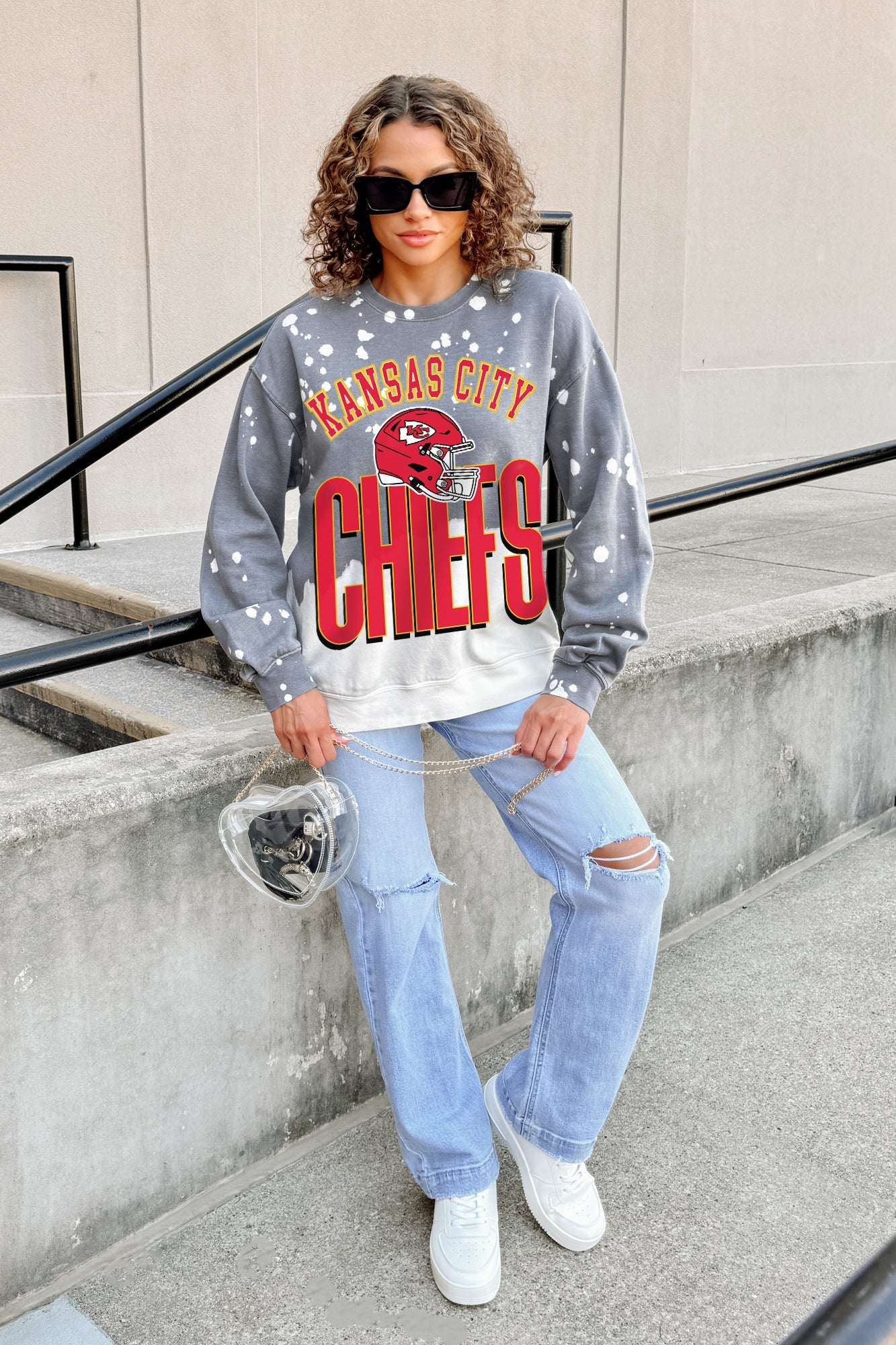 KANSAS CITY CHIEFS ARCH RIVALS LONG-SLEEVE FRENCH TERRY PULLOVER