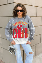 KANSAS CITY CHIEFS ARCH RIVALS LONG-SLEEVE FRENCH TERRY PULLOVER
