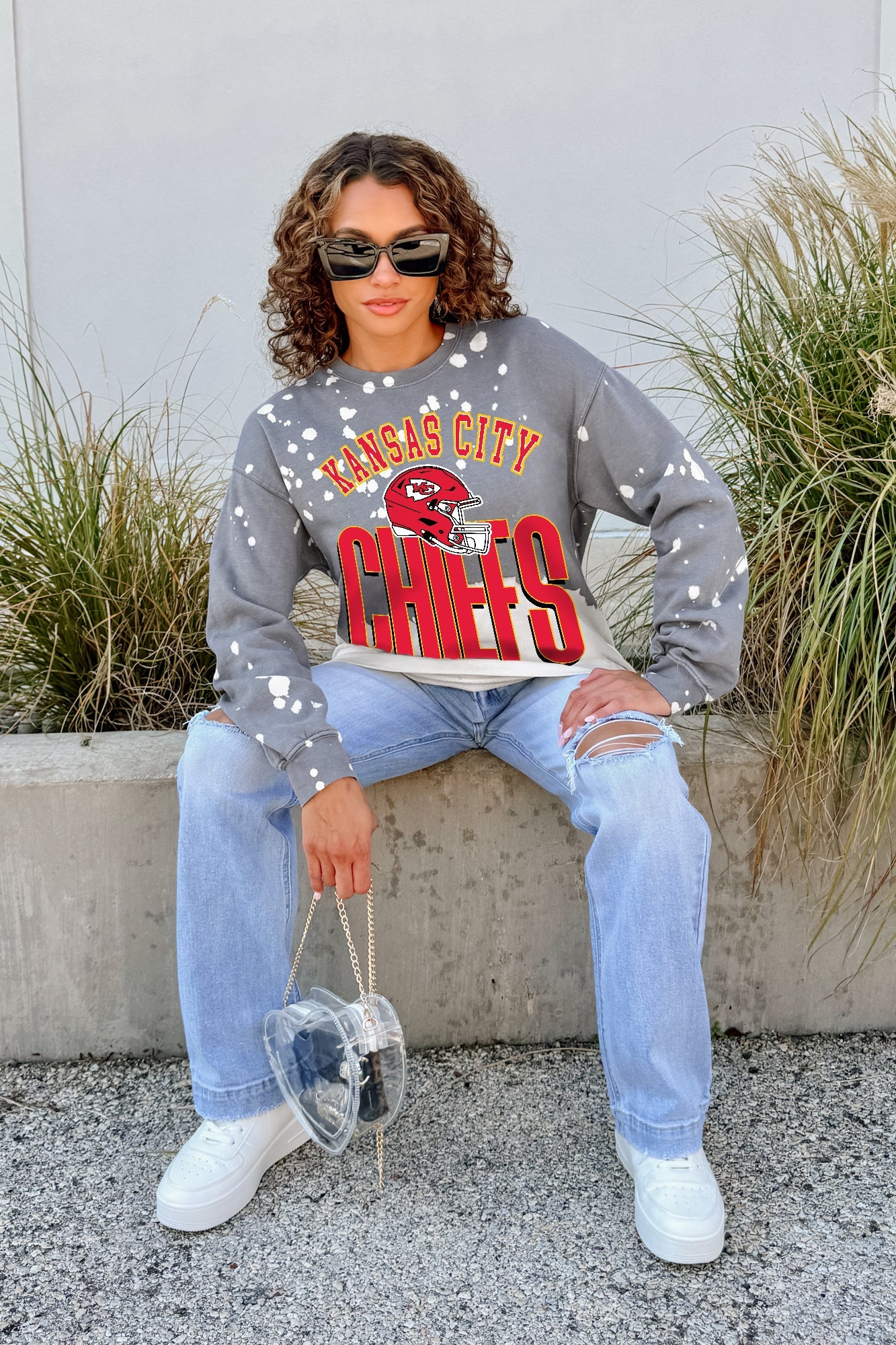 KANSAS CITY CHIEFS ARCH RIVALS LONG-SLEEVE FRENCH TERRY PULLOVER