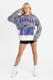 KANSAS JAYHAWKS ARCH RIVALS LONG-SLEEVE FRENCH TERRY PULLOVER