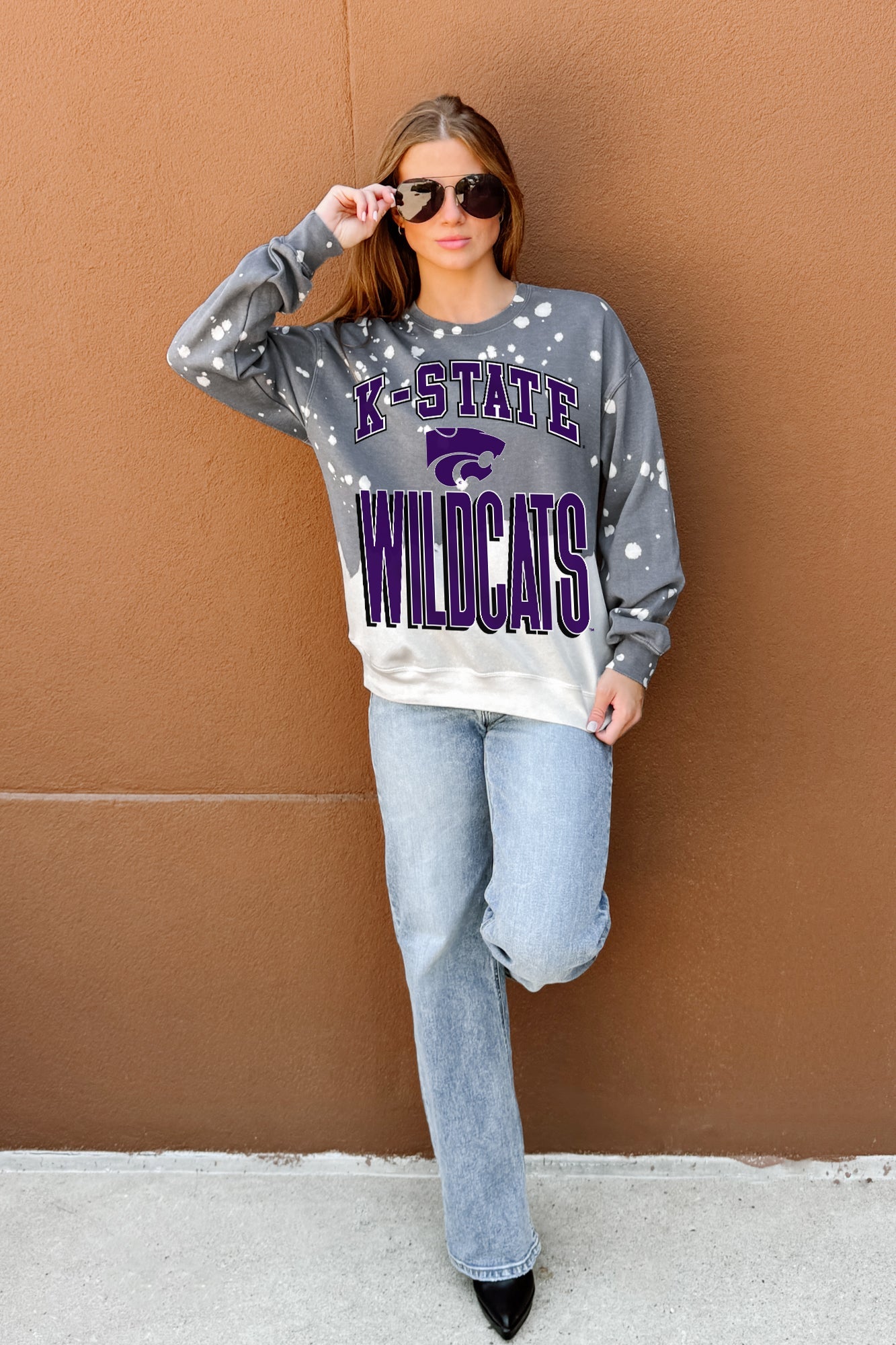 KANSAS STATE WILDCATS ARCH RIVALS LONG-SLEEVE FRENCH TERRY PULLOVER