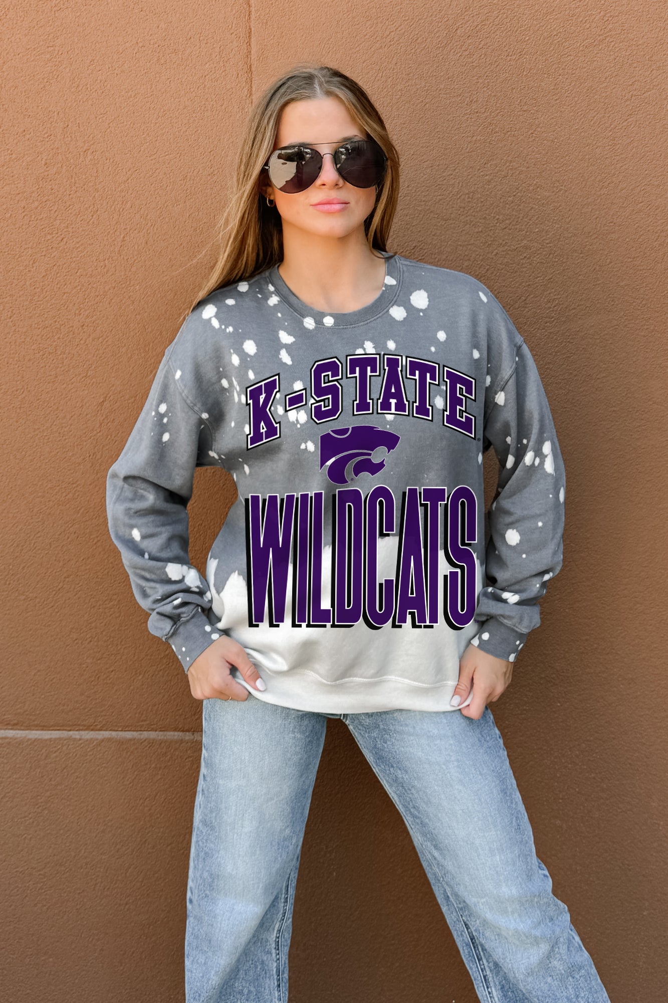 KANSAS STATE WILDCATS ARCH RIVALS LONG-SLEEVE FRENCH TERRY PULLOVER