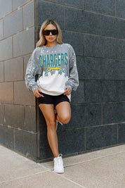 LOS ANGELES CHARGERS CASUAL FAN LONG-SLEEVE FRENCH TERRY PULLOVER