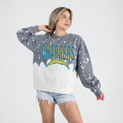 LOS ANGELES CHARGERS CASUAL FAN LONG-SLEEVE FRENCH TERRY PULLOVER