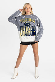 LOS ANGELES CHARGERS ARCH RIVALS LONG-SLEEVE FRENCH TERRY PULLOVER