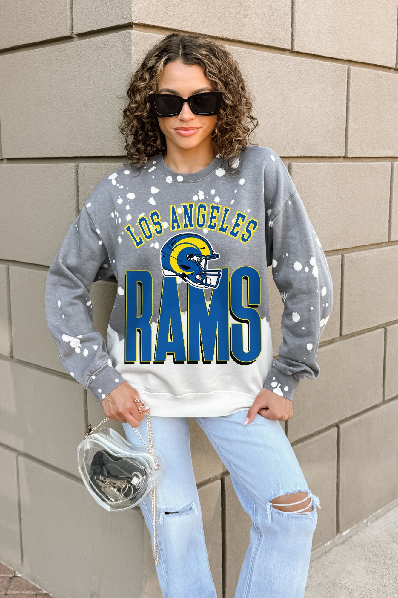 LOS ANGELES RAMS ARCH RIVALS LONG-SLEEVE FRENCH TERRY PULLOVER