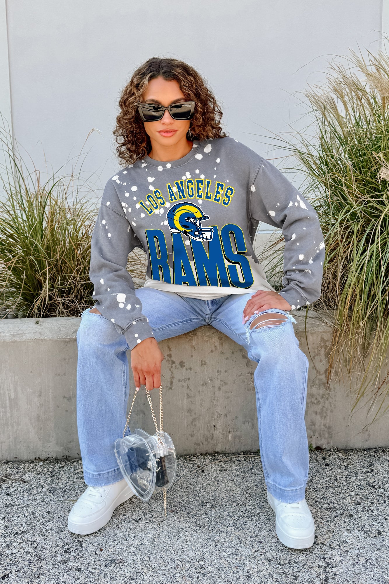 LOS ANGELES RAMS ARCH RIVALS LONG-SLEEVE FRENCH TERRY PULLOVER