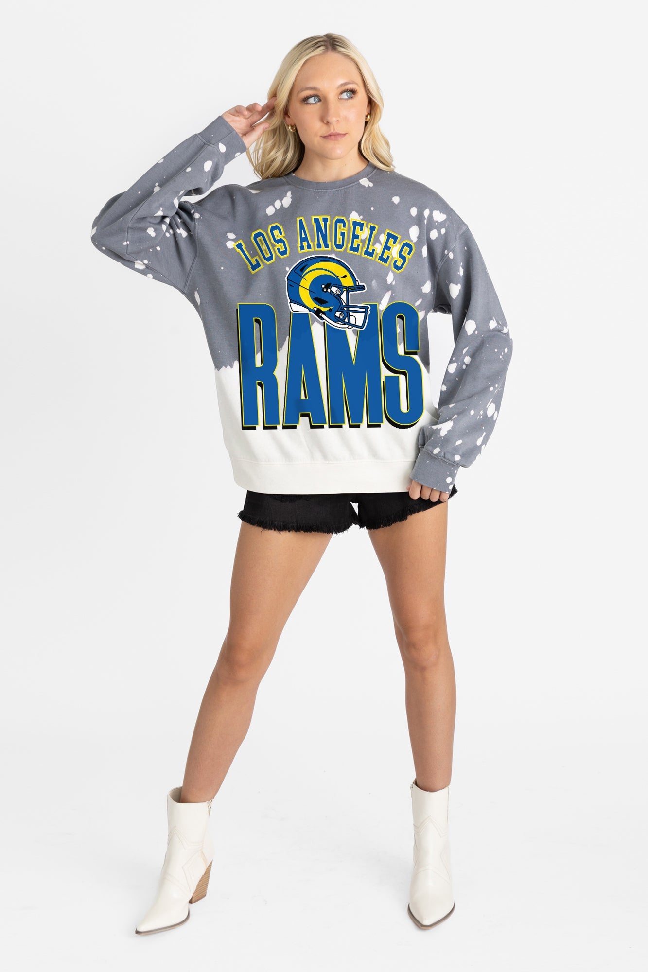 LOS ANGELES RAMS ARCH RIVALS LONG-SLEEVE FRENCH TERRY PULLOVER
