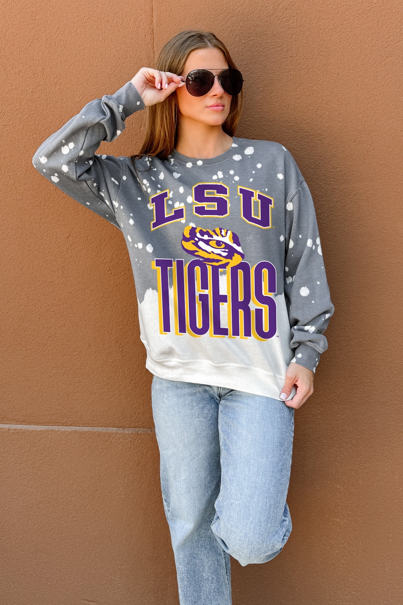 LSU TIGERS ARCH RIVALS LONG-SLEEVE FRENCH TERRY PULLOVER