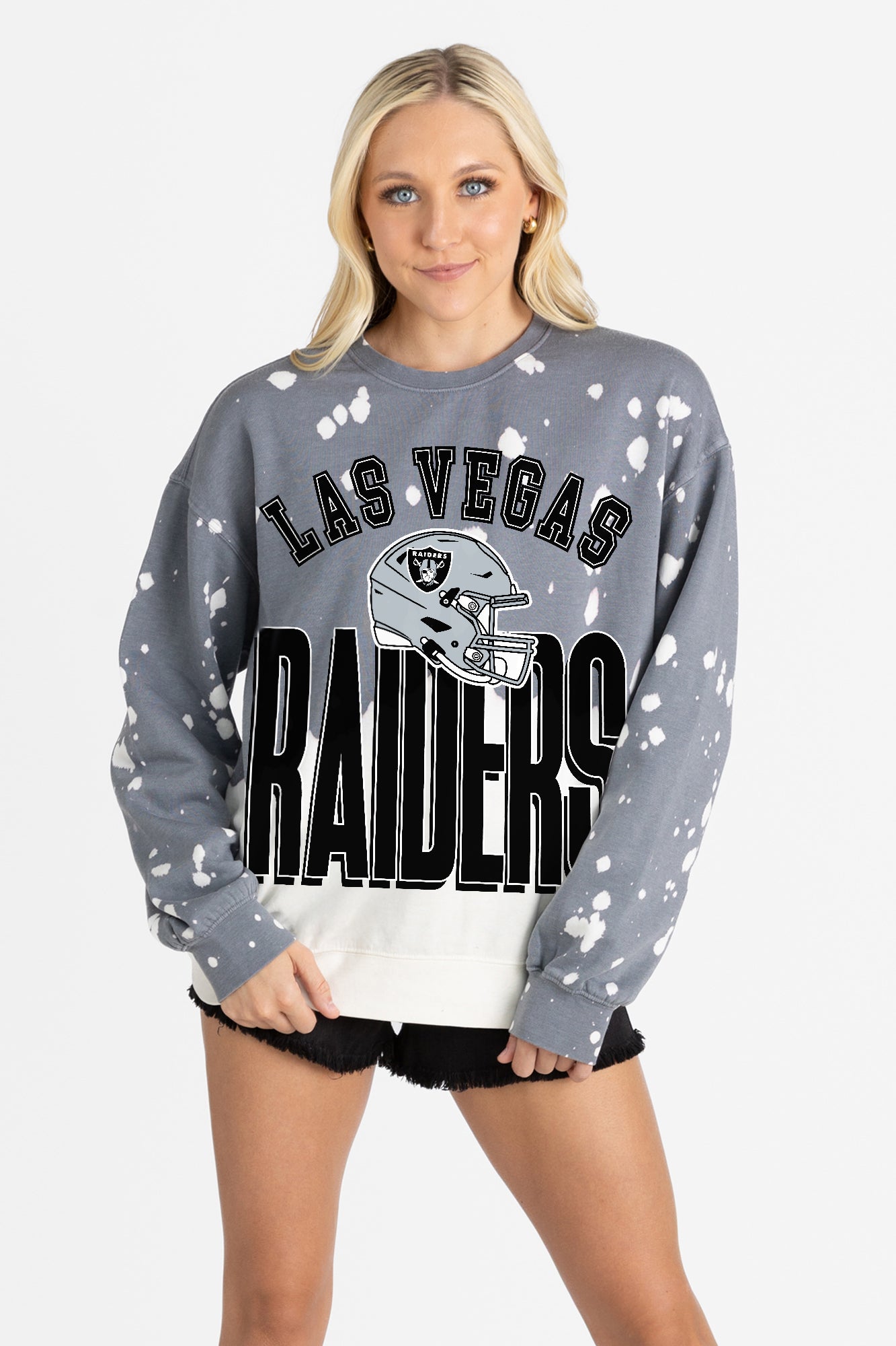 LAS VEGAS RAIDERS ARCH RIVALS LONG-SLEEVE FRENCH TERRY PULLOVER