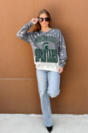 MICHIGAN STATE SPARTANS ARCH RIVALS LONG-SLEEVE FRENCH TERRY PULLOVER