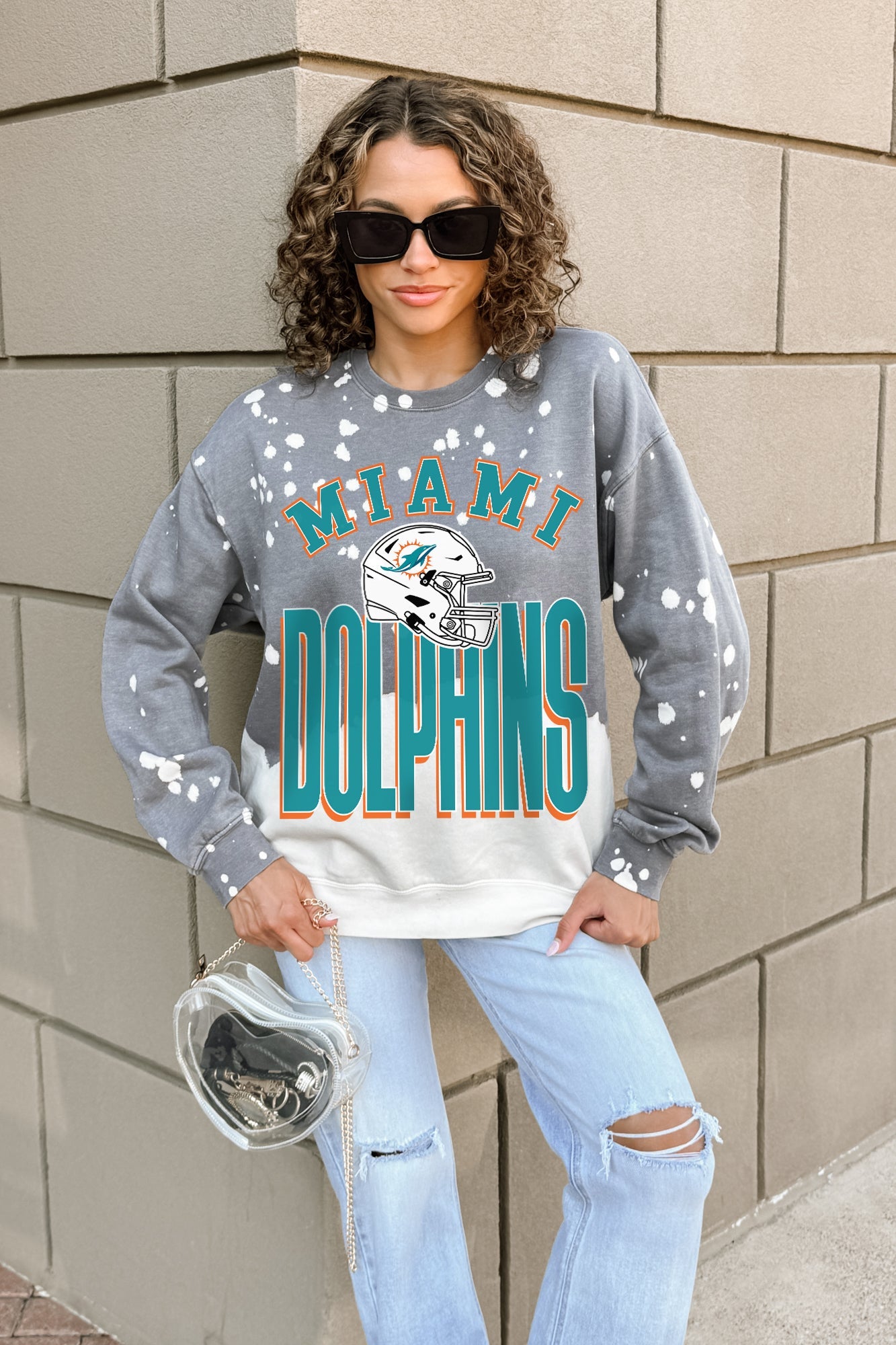 MIAMI DOLPHINS ARCH RIVALS LONG-SLEEVE FRENCH TERRY PULLOVER