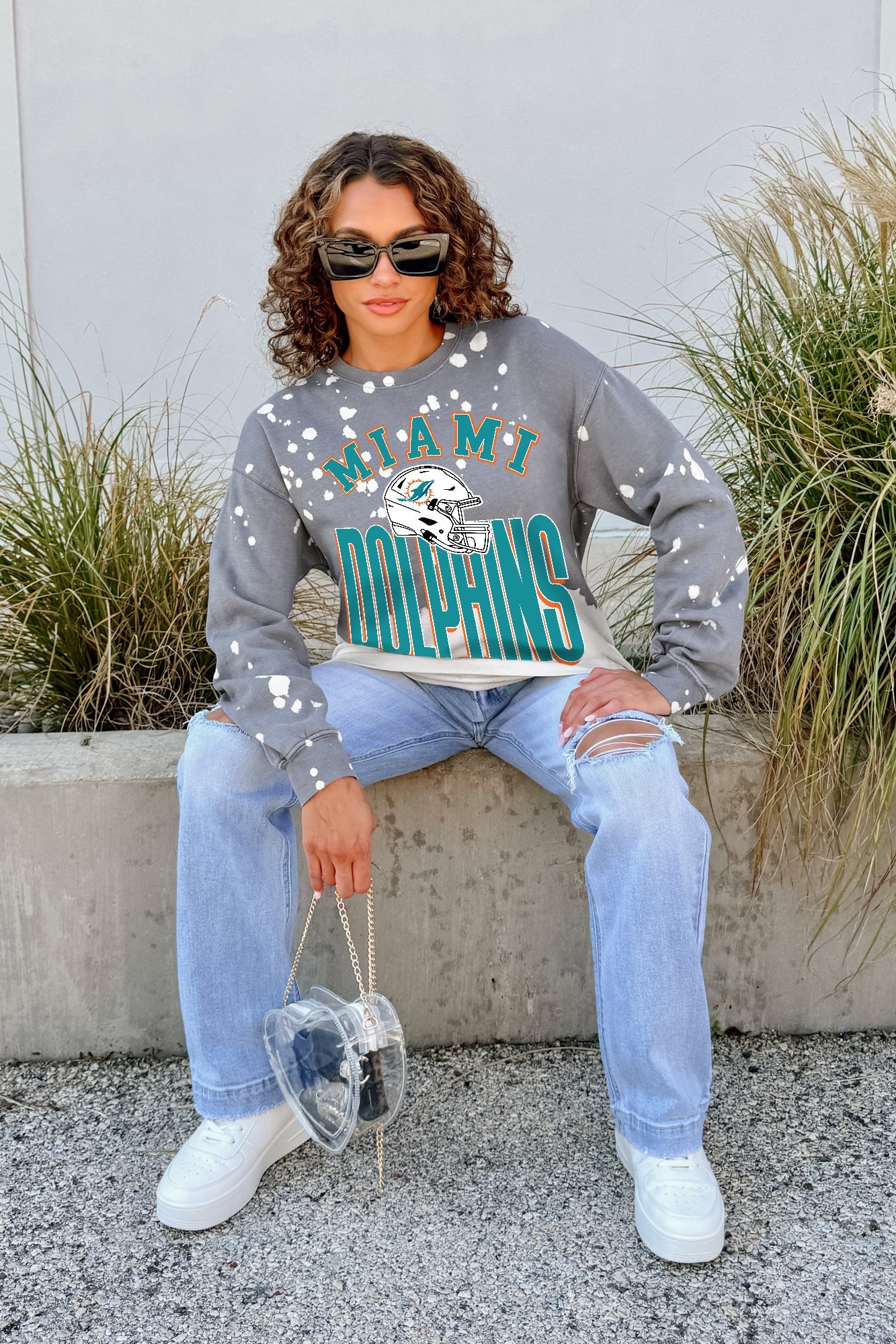 MIAMI DOLPHINS ARCH RIVALS LONG-SLEEVE FRENCH TERRY PULLOVER