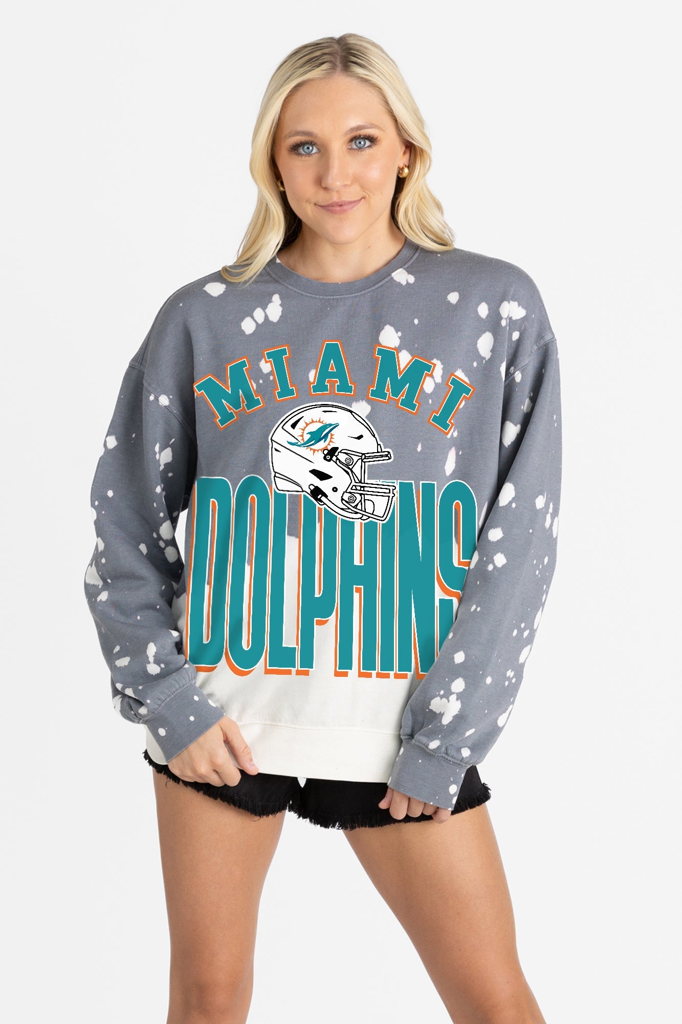 MIAMI DOLPHINS ARCH RIVALS LONG-SLEEVE FRENCH TERRY PULLOVER