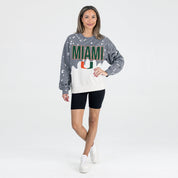 MIAMI HURRICANES CASUAL FAN LONG-SLEEVE FRENCH TERRY PULLOVER