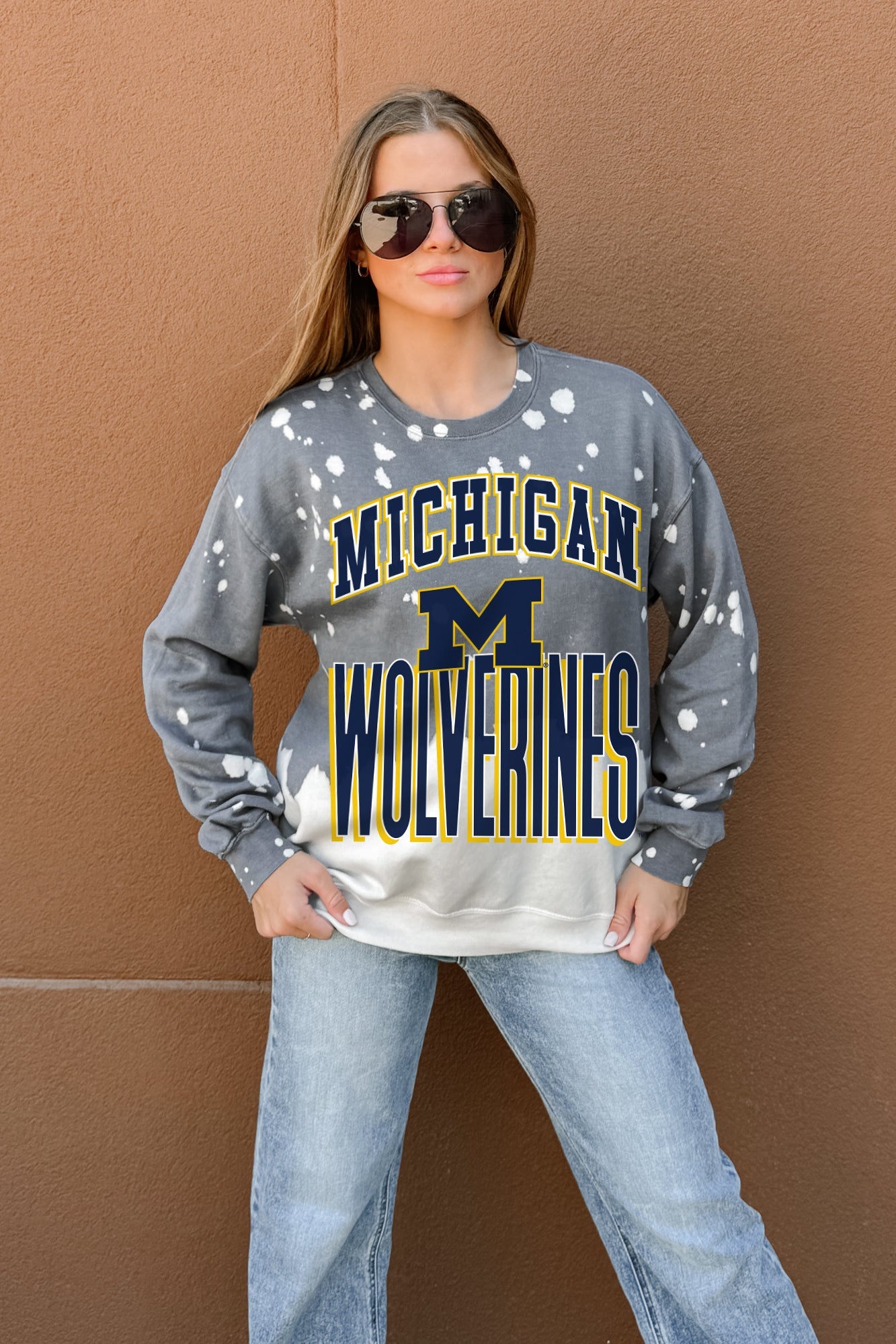MICHIGAN WOLVERINES ARCH RIVALS LONG-SLEEVE FRENCH TERRY PULLOVER