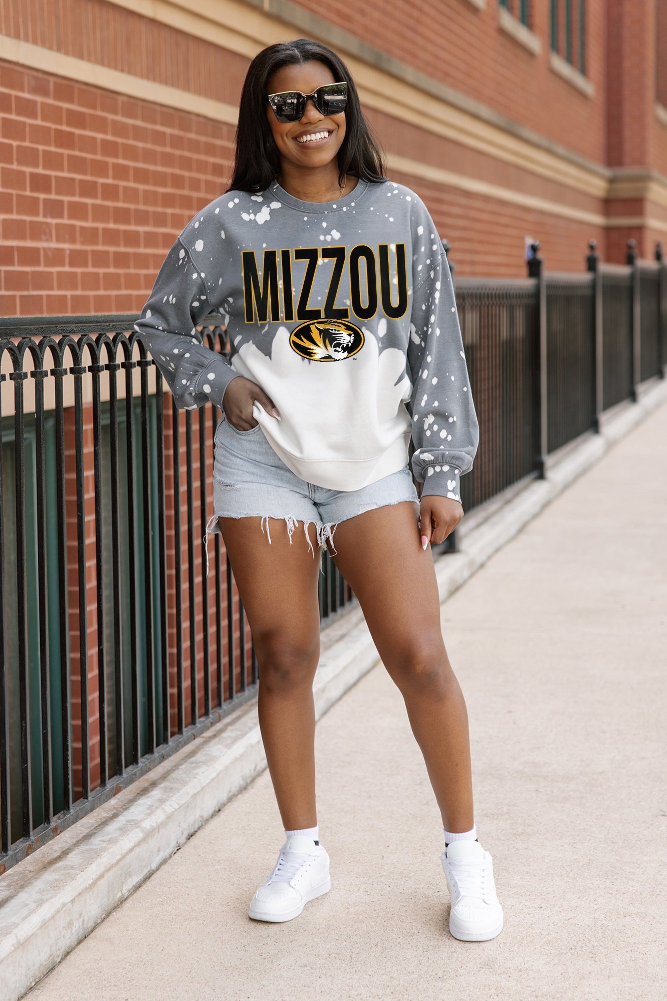 MISSOURI TIGERS CASUAL FAN LONG-SLEEVE FRENCH TERRY PULLOVER