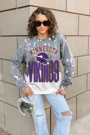 MINNESOTA VIKINGS ARCH RIVALS LONG-SLEEVE FRENCH TERRY PULLOVER