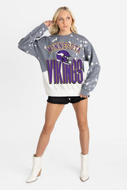 MINNESOTA VIKINGS ARCH RIVALS LONG-SLEEVE FRENCH TERRY PULLOVER