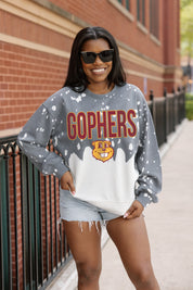 MINNESOTA GOLDEN GOPHERS CASUAL FAN LONG-SLEEVE FRENCH TERRY PULLOVER