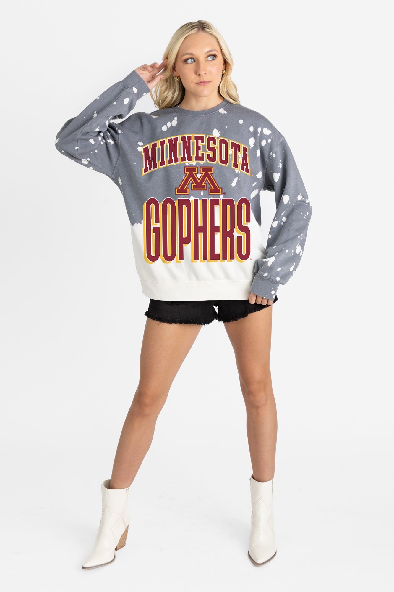 MINNESOTA GOLDEN GOPHERS ARCH RIVALS LONG-SLEEVE FRENCH TERRY PULLOVER
