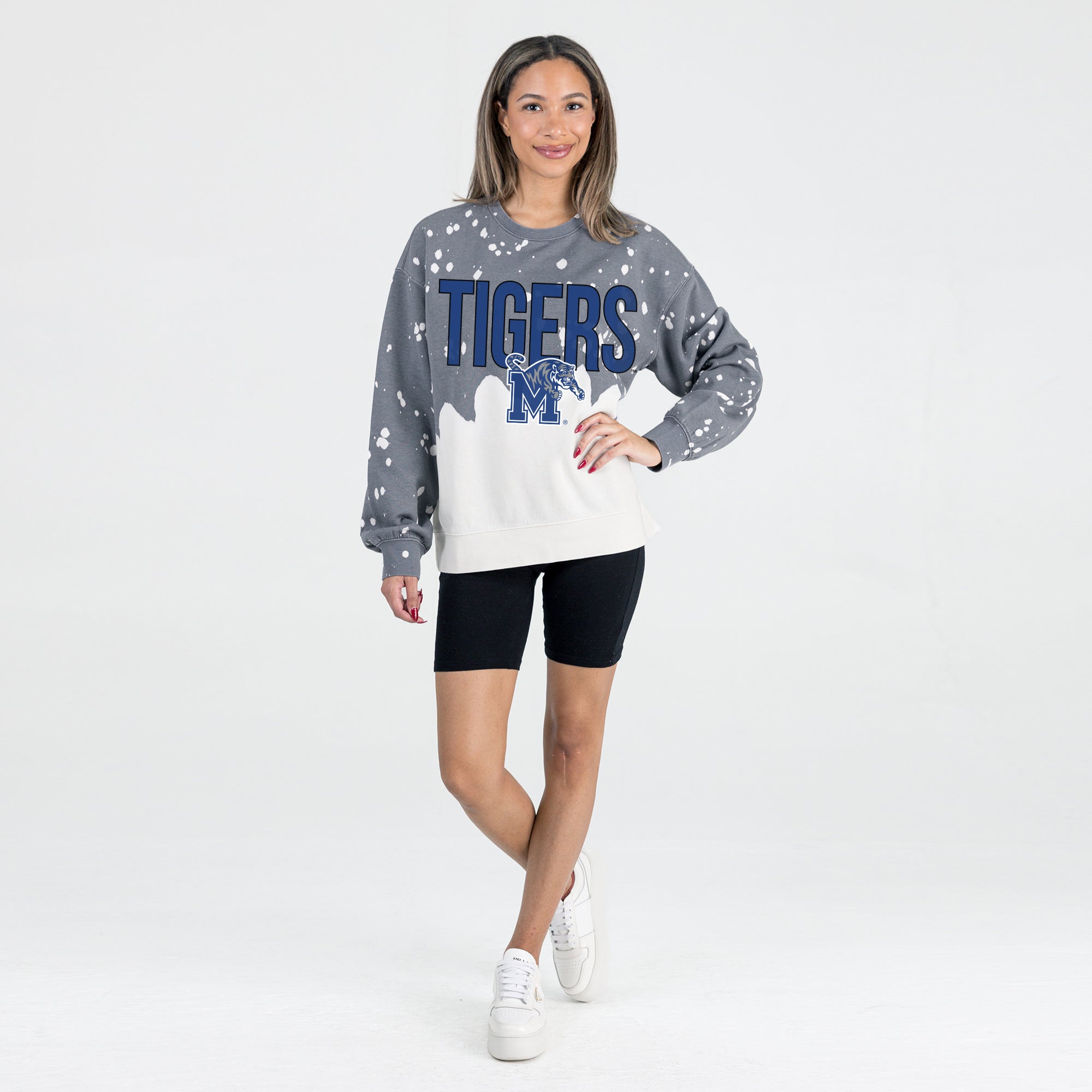 MEMPHIS TIGERS CASUAL FAN LONG-SLEEVE FRENCH TERRY PULLOVER