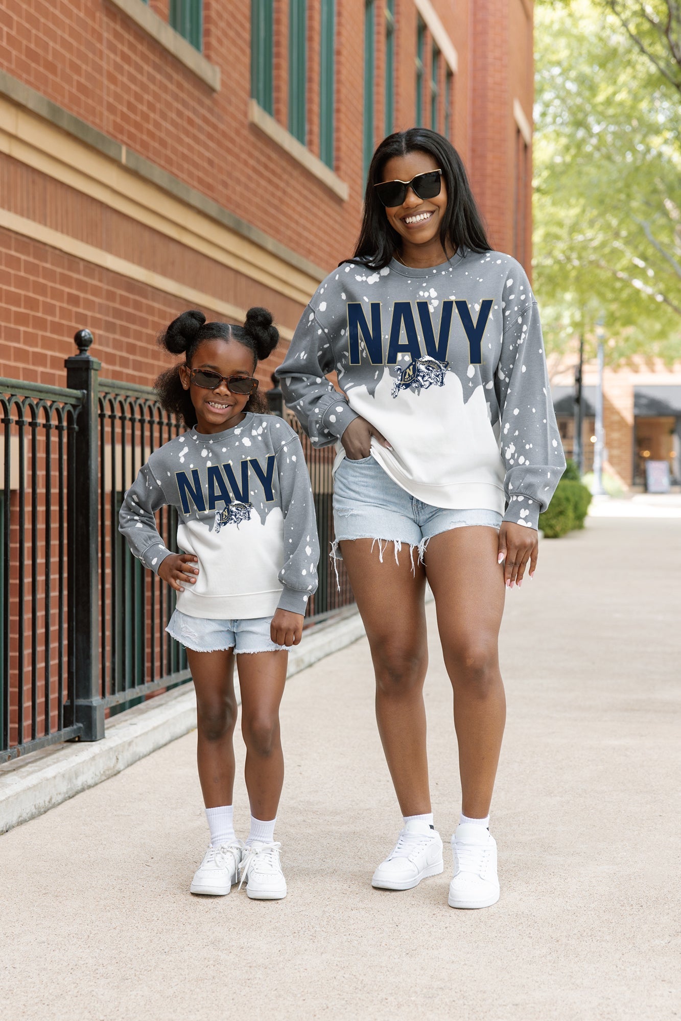 US NAVY MIDSHIPMEN CASUAL FAN LONG-SLEEVE FRENCH TERRY PULLOVER